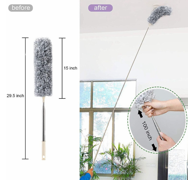 360° Extendable Microfiber Ceiling & Fan Duster