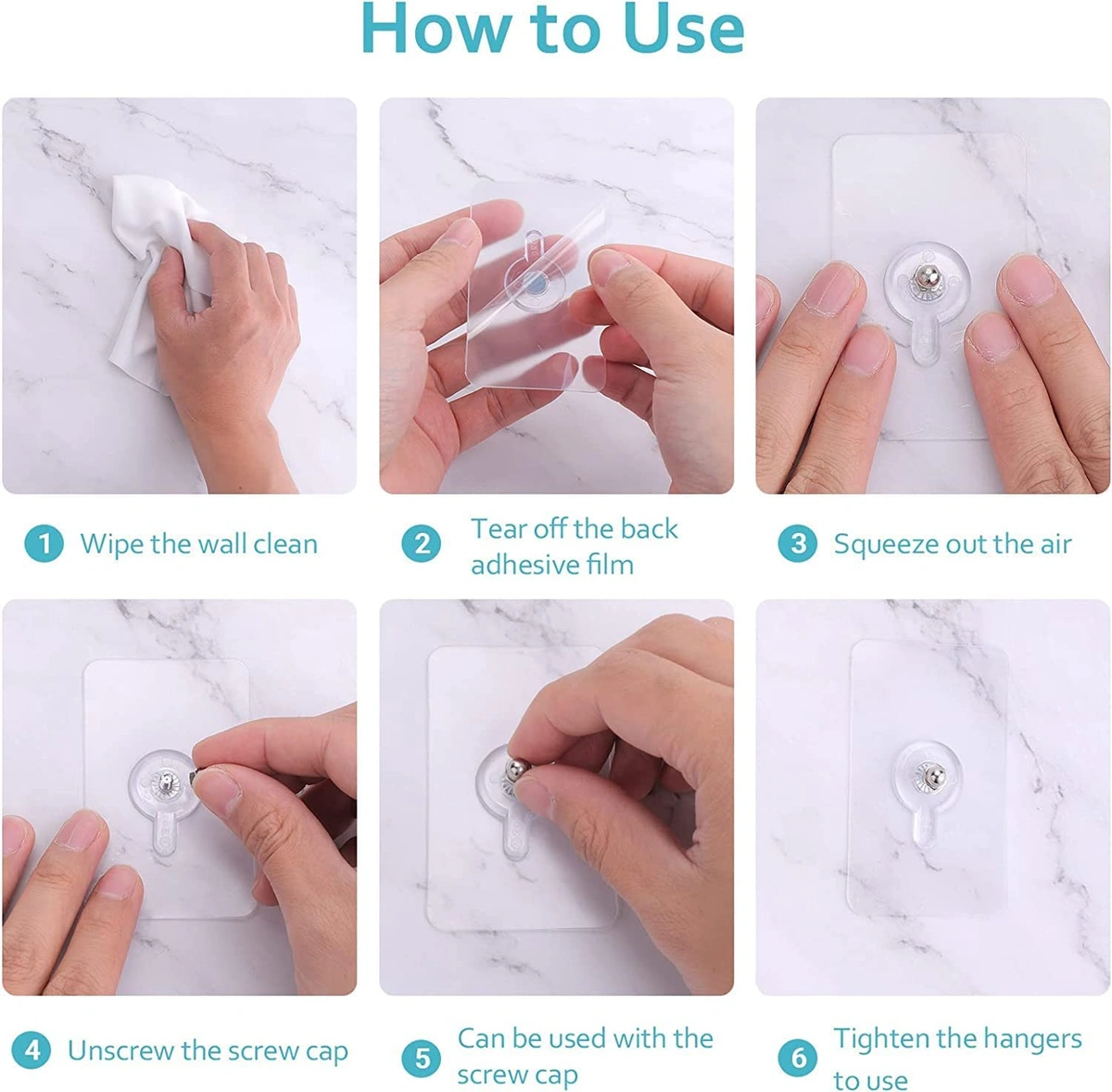 Screw Hooks For Strong Wall Hanging